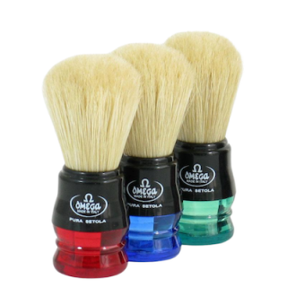 Omega 10077 Pure Bristle Shaving Brush